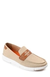 Thomas & Vine Tevin Textile Slip-on Loafer In Tan