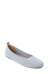 Journee Collection Collection Women's Tru Comfort Foam Jersie Foldable Flat In Blue