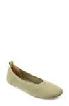 Journee Collection Women's Jersie Knit Flats In Olive