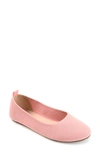 Journee Collection Collection Women's Tru Comfort Foam Wide Width Jersie Foldable Flat In Pink