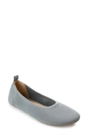 Journee Collection Women's Jersie Knit Flats In Grey