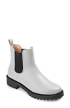 Journee Collection Lug Sole Chelsea Boot In Grey