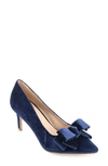Journee Collection Crystol Pump In Navy