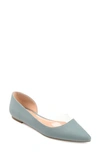 Journee Collection Mikki Pointed Toe Flat In Blue