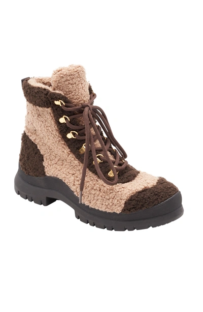 Andre Assous Leandra Casual Lace Up Bootie In Brown
