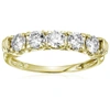 VIR JEWELS 1 CTTW CERTIFIED I1-I2 5 STONE DIAMOND RING 14K YELLOW GOLD ENGAGEMENT