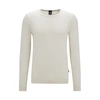 Hugo Boss Leno-p Solid Slim Fit Wool Sweater In White