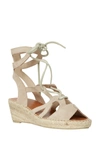 ANDRE ASSOUS DEANNA TAUPE ESPADRILLE WEDGE SANDAL