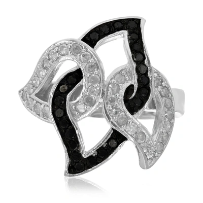 Vir Jewels Sterling Silver Black Diamond Ring (3/4 Cttw)