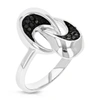 Vir Jewels Sterling Silver Black Diamond Ring (0.15 Cttw) In Black