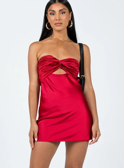 Princess Polly Shellie Mini Dress In Red