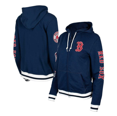 New Era Navy Boston Red Sox Elite Hoodie Full-zip Sweatshirt