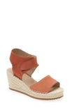 Eileen Fisher Weslia Espadrille Platform Wedge Sandal In Cider