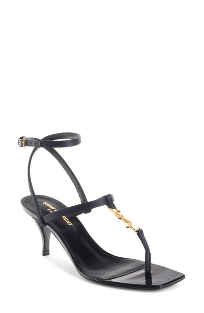 SAINT LAURENT VITTI MONOGRAM SANDAL