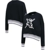 Pro Standard Black Chicago White Sox Mash Up Pullover Sweatshirt In Black