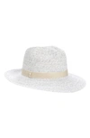 NORDSTROM PACKABLE BRAIDED PAPER STRAW PANAMA HAT