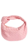 Bottega Veneta Jodie Mini Intrecciato-leather Clutch Bag In Pink