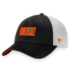 Fanatics Branded Black/white Anaheim Ducks Authentic Pro Rink Trucker Snapback Hat In Black