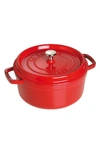 Staub 4-quart Enameled Cast Iron Dutch Oven In Cherry