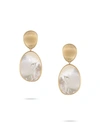 Marco Bicego LUNARIA LARGE MOTHER-OF-PEARL DROP EARRINGS IN 18K GOLD,PROD198520622