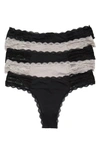 Honeydew Intimates 5-pack Ella Thongs In Basic 1