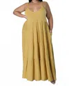 5besties Simple Moment Dress - Plus In Yellow