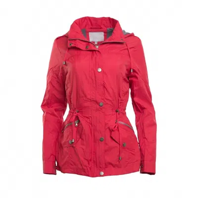 5besties Women's Carolina Girl Lined Windbreaker Jacket In Red