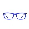 5LOOPS - SUSTAINABLE EYEWEAR MEN'S BLUE LIGHT FILTER GLASSES MADE FROM BIO ACETATE – MODEL CABALLEROS DARK BLUE