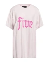 5preview Woman T-shirt Light Pink Size L Cotton