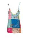 5*progress Canotta Multicolor Con Stampa Paisley In Multicolore
