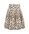 5*progress Pleated Skirt With Polka Dots In Brown