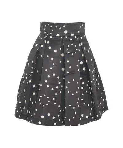 5*progress Pleated Skirt With Polka Dots In Gray
