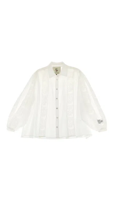 5*progress Women's Love Shirt In White
