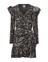 5rue Short Dresses In Black