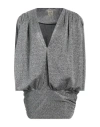 5rue Woman Mini Dress Silver Size S Polyester In Silver