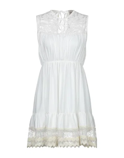 5rue Short Dresses In White