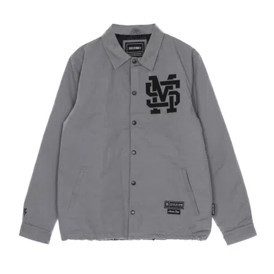5tate Of Mind Coach Jacket Men's Monogram Jacket Grey