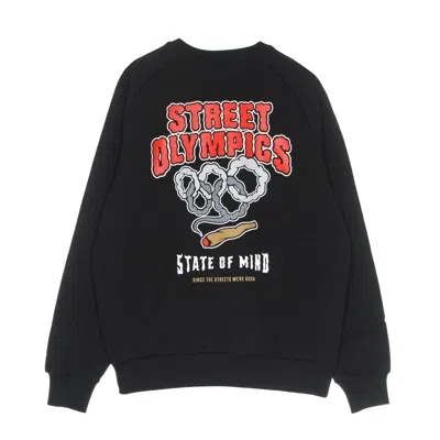 5tate Of Mind Crewneck Man Street Olympics Crewneck Black