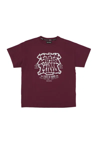 5tate Of Mind Graffiti Tee Plum Men's T-shirt In Brown