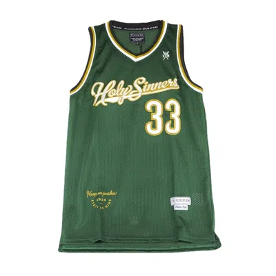 5tate Of Mind Holy Sinners Basket Men's Basketball Tank Top In Green