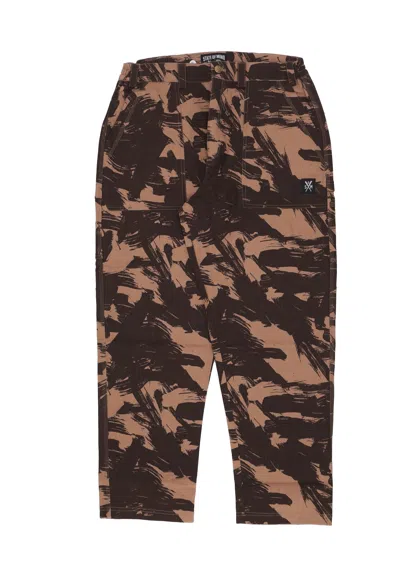 5tate Of Mind Long Men's Worker Pants Brown/camo