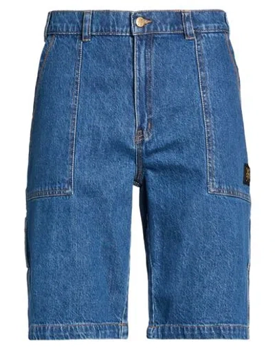 5tate Of Mind Man Denim Shorts Blue Size L Cotton, Elastane