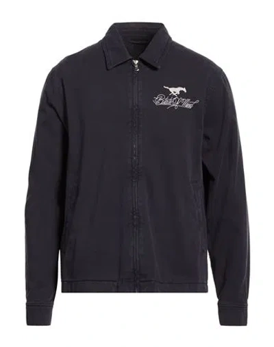 5tate Of Mind Man Shirt Navy Size L Cotton In Blue