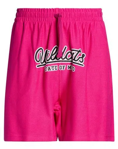 5tate Of Mind Man Shorts & Bermuda Shorts Fuchsia Size L Cotton In Pink