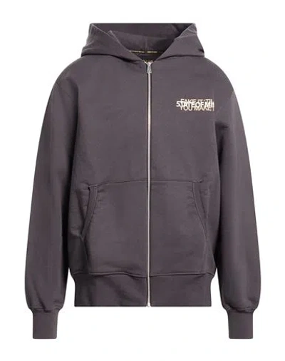 5tate Of Mind Man Sweatshirt Charcoal Size L Cotton In Gray