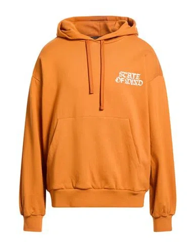 5tate Of Mind Man Sweatshirt Rust Size L Cotton In Red