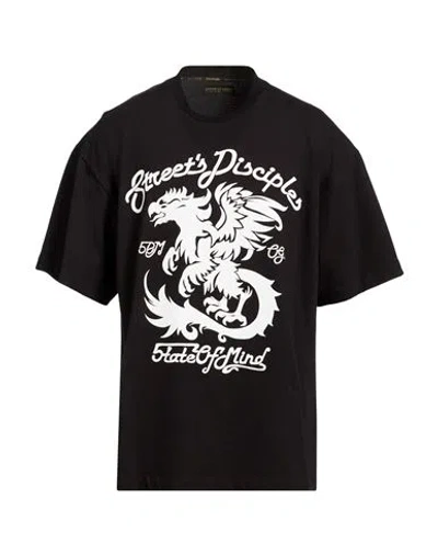 5tate Of Mind Man T-shirt Black Size L Cotton