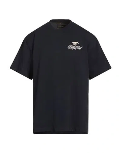 5tate Of Mind Man T-shirt Navy Size L Cotton In Black