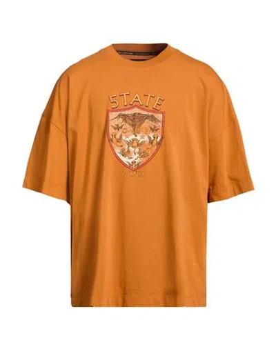5tate Of Mind Man T-shirt Rust Size L Cotton In Orange