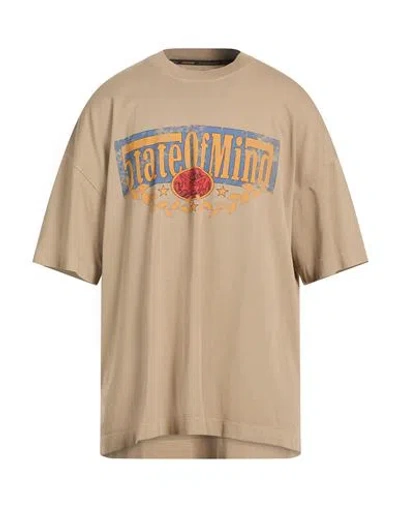 5tate Of Mind Man T-shirt Sand Size L Cotton In Neutral